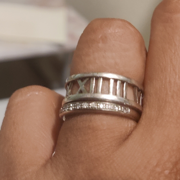 Sterling Forever Roman Numeral Ring Size 7 - Picture 5 of 9